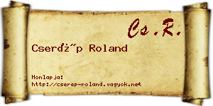 Cserép Roland névjegykártya